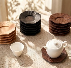 Acacia Wood Coasters for Drinks, Large Absorbent Wooden Coasters for Coffee Table, Coasters for Wooden Table Decor New Home - Product Image 3