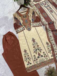 THIS WEDDING SEASON TRY OUR DESIGNER PRINTED SUIT WITH LIGHT MIRROR WORK TOUCH UP - Product Image 4