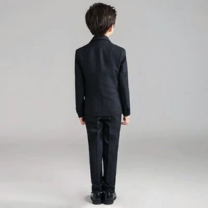 Costume de marié classique unisexe en cachemire coupe ajustée, veste et pantalon, vente en gros à prix abordable, noir - Product Image 3