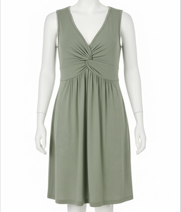 Fabricante de ropa de Vietnam, vestido sin mangas OEM ODM, ropa de mujer, etiqueta personalizada, tela personalizada, ropa al por mayor - Product Image 1