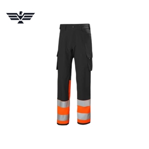 Premium <b>Black</b> High-Visibility Reflective Polyester Cargo <b>Work</b> <b>Pants</b> Men Multi-Pocket Industrial Safety Fluorescent Silk - Product Image 4