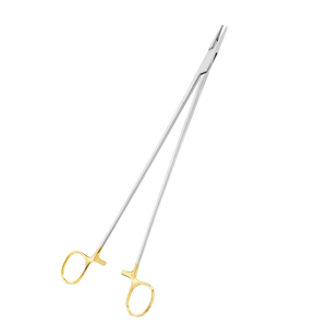 Porte-aiguille manuel TC Ryder 6 pouces avec anneau doré en carbure de tungstène, instrument chirurgical réutilisable pour microchirurgie - Product Image 5