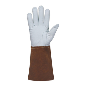 Guantes de Soldadura de Cuero Resistentes al Calor con Forro Largo y Suave para Trabajos de Soldadura por Arco - Product Image 3