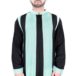 Jubba traditionnelle arabe modeste pour hommes, manches longues, 100% polyester, haute qualité, structure confortable, vente en gros, exportation - Product Image 1