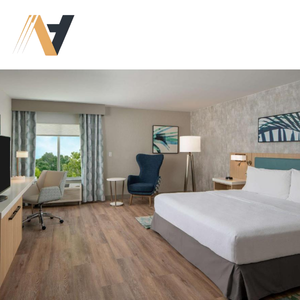 Ensemble de meubles de chambre d'hôtes pour les hôtels Hampton by Hilton avec des solutions de rangement, usine OEM - Product Image 1