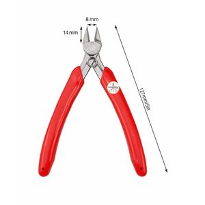 5" Spring-Loaded Diagonal <b>Cutters</b> | Stainless Steel Wire & Sprue Pliers with Silicone Handle - Product Image 1