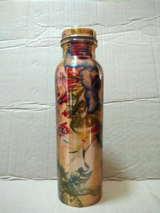 Botella de Agua de Cobre de Lujo para Regalo |   Vajilla decorativa al por mayor hecha a mano en India - Product Image 4