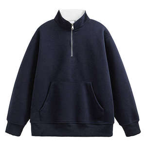 เสื้อสเวตเชิ้ตคอซิปแบบขายส่ง ชุดลำลองสำหรับวิ่งออกกำลังกาย ผลิตจากผ้าฝ้ายฟลีซเนื้อนุ่ม สำหรับผู้ค้าปลีกทั่วไป - Product Image 5
