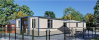 Maison conteneur préfabriquée modulaire intelligente prête à l'emploi