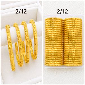 Women's Tibetan 12 Pack <b>Silver</b> <b>Bangles</b> Set Zircon Inlay Classic Wedding Jewelry <b>Bracelets</b> Alloy <b>Silver</b>/Gold Plated 43002 - Product Image 2