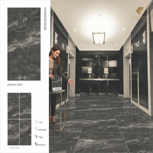 Carreaux de mur et de sol en grès cérame émaillé Scuro 800x1600mm, épaisseur 9mm, garantie 5 ans, antidérapants - Product Image 6