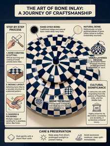 กล่องเก็บเครื่องประดับ AristoLuxe ลายโมเสกสีเดียวแบบนามธรรม งานฝีมือระดับพรีเมียม พร้อมดีไซน์ฝังกระดูกอย่างประณีต - Product Image 6