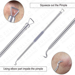 Juego Profesional de 4 Agujas de Acero Inoxidable para Eliminar Puntos Negros y Espinillas, Extractor de Granos, Herramientas para el Cuidado Facial de la Piel - Product Image 4