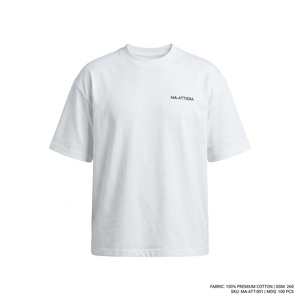 Camiseta de Hombre Blanca con Estampado Gráfico, Cuello Redondo, Manga Corta, 100% Algodón, Corte Holgado, Estilo Urbano - Product Image 3