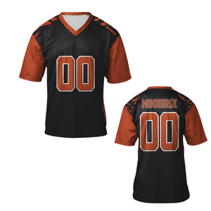 Maillot de football américain personnalisé OEM, tissu mesh, coupe ample vintage, ensemble d'uniformes de football américain pour hommes et enfants. - Product Image 1
