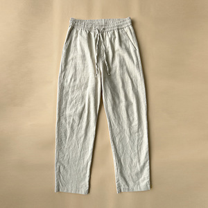 Pantalon décontracté fin pour homme, pantalon long ample et léger en lin pour l'été - Product Image 4