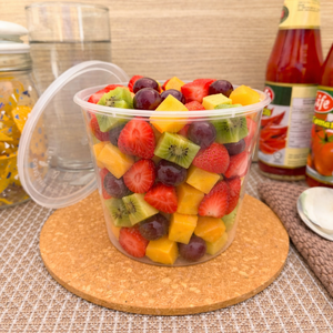 ฝาปิดแบบใช้แล้วทิ้ง ขนาด 30 ออนซ์ ผลิตจากพลาสติก PP เกรดสำหรับอาหาร เป็นมิตรต่อสิ่งแวดล้อม ปราศจากสาร BPA ใช้กับเครื่องล้างจานได้ ใช้กับไมโครเวฟได้ ใช้กับช่องแช่แข็งได้ ย่อยสลายได้ทางชีวภาพ สามารถนำไปทำปุ๋ยหมักได้ TW - Product Image 2