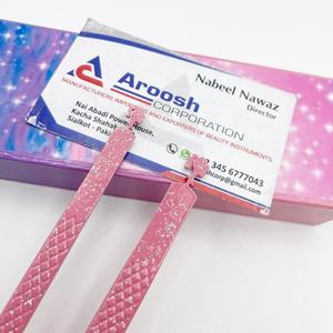 ที่หนีบขนตาตุ๊กตาทำจากสแตนเลสที่สวยงามแวววาวสีชมพูสีขาว90 45องศาเป็นมิตรต่อสิ่งแวดล้อม - Product Image 3