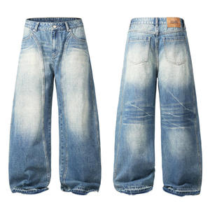 MEESAM LEATHER and HOSIERY Jeans de Mezclilla Unisex 100% Algodón de Secado Rápido, Cintura Alta, Corte Recto, Estilo Vintage, para Invierno - Product Image 4