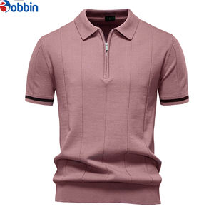 Nouvelle Collection Chemises Homme Col Rabattu Respirantes Unies Décontractées Design Professionnel Logo Personnalisé Prix Raisonnable Tricotées 100% Coton - Product Image 4