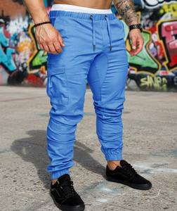 Pantalones Jogger Cargo Ligeros de Algodón 100% para Hombre, al por Mayor, Elásticos, para Fitness, Pintor, con Logotipo Personalizado, Lisos, para Correr, de Pista - Product Image 3