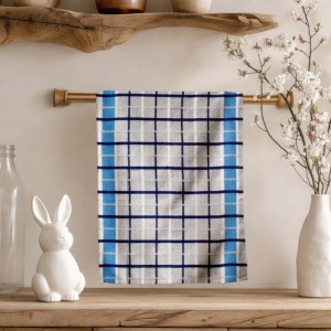 Magnifiques serviettes de cuisine en coton tissé à séchage rapide, motif à carreaux rouge et blanc, fabriquées en Inde, 100% coton, prix abordable - Product Image 6