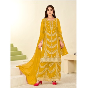 Women Festive Wedding Suit with Premium Fabric Embroidered Details and Classic Style Buy Direct From Supplier - Product Image 1