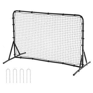 Rete da Rimbalzo per Calcio 6x4FT in Ferro, Doppia Faccia, Facile da Usare, Attrezzatura per Allenamento Sportivo - Product Image 1