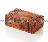 Decorative Carved Wooden Boxes Home Office Locking Wood Storage Hinged Lid <b>Keepsake</b> Carved Wooden <b>Box</b> - Product Image 3
