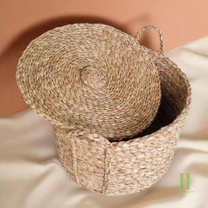 BEST SELLER Handmade Rattan Gift Box with Lid Natural Wicker <b>Storage</b> Box Vintage Decorative <b>Basket</b> Vietnam Factory Direct - Product Image 3