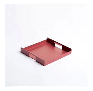 Plateaux en bois à thème coloré Designer Premium abordable Grossiste de plateau rond en bois de haute qualité Fabricant - Product Image 1