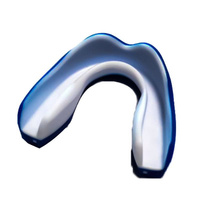 Protège-dents de boxe personnalisé en silicone lavable, écologique, pour la protection des dents lors de la pratique du Muay Thai, du MMA et des entraînements de sparring.