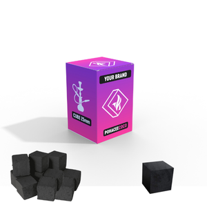 Briqueta de carbón para fumar Shisha Hookah de grado premium Cubo de carbón de cáscara de coco natural de Indonesia OEM Etiqueta Privada baja ceniza - Product Image 1