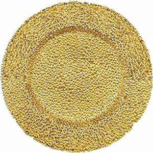 Assiettes en métal contemporaines, plusieurs assiettes décoratives pour mariage et décoration de table, design populaire, plateaux - Product Image 2