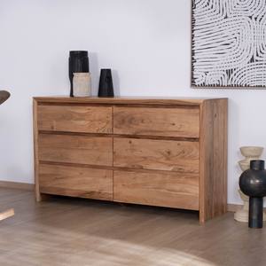 Cómoda de 6 cajones Vandana Royal Living de madera de acacia en estilo escandinavo Lignum - Product Image 3