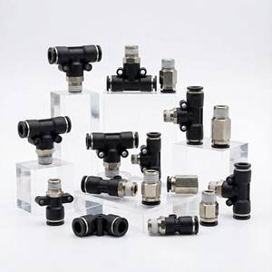 Conexiones Neumáticas de Empuje Union, Válvula de Tapón Ligera de Plástico OEM para Equipos Industriales Automatizados - Product Image 5