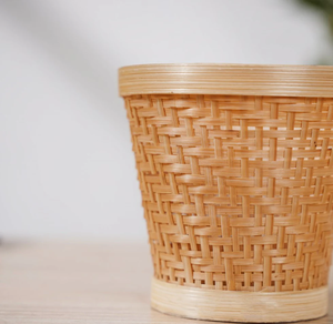 Convenient Eco-Friendly Luxury Storage Set Featuring Natural Tan Woven <b>Basket</b> Loop Handles Rectangular Vibrant Green Woven Hotel - Product Image 2