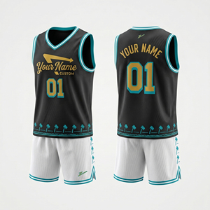 Ensemble d'uniformes de basket-ball réversibles personnalisés par sublimation pour hommes |   Ensemble d'entraînement avec maillot et short imprimés numériquement avec le nom, le numéro et le logo OEM - Product Image 3