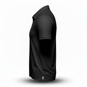 Camisa de Manga Corta para Hombre, Premium, Negra, Sólida, Transpirable, Casual, Bordada, de Nylon, con Bolsillo, de Secado Rápido, Alto Rendimiento - Product Image 5