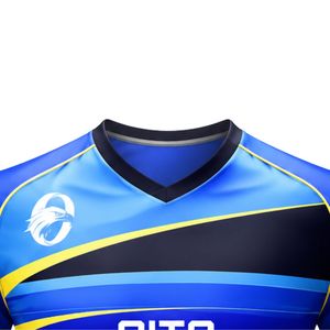 Ensemble de handball bleu roi pour hommes, maillot et short, uniforme d'équipe athlétique léger, vêtements de sport respirants pour l'entraînement et les matchs - Product Image 5