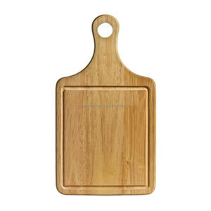 Planche à découper en bois d'acacia grande taille, antidérapante, design écologique, poignée de couteau en acier inoxydable, passe au lave-vaisselle, pour la cuisine - Product Image 6