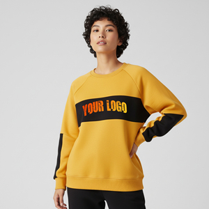 Sweat à capuche OEM pour femme grande taille, col rond, logo brodé personnalisé, imprimé, délavé à l'acide, vintage, automne-hiver, polaire 100% coton - Product Image 6