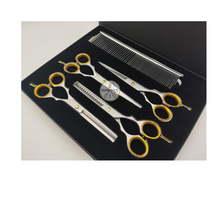 Premium Pet Grooming <b>Scissors</b> Set – Made from High-Quality Stainless Steel, Professional <b>Dog</b> & Cat Hair Cutting Kit with Case - Product Image 1
