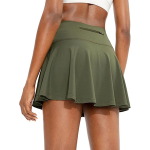 Online Selling High Stretchable Women's Tennis Skirts Pleated Design Fitness Workout Gym Wear Skirt In <b>Low</b> Affordable Rates - Product Image 5