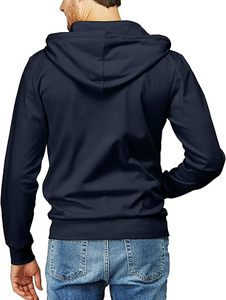 Sudadera con Capucha para Hombre, de Forro Polar, con Cierre, Manga Larga, Personalizable, Informal, para Gimnasio y Ropa Urbana - Product Image 4