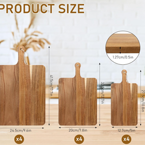 Tabla de Cortar de Madera de Acacia Duradera de Primera Calidad de Vietnam, Tabla de Cortar Rústica Apta para Cuchillos, Fabricante Mayorista B2B - Product Image 2