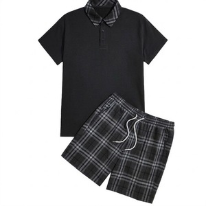 Ensemble décontracté 2 pièces tendance pour homme 2026 – Survêtement sport chemise et short coupe classique en coton 100% respirant et écologique - Product Image 3