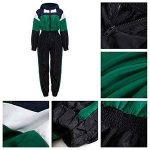 Custom Stylish <b>Hooded</b> Two-Piece Windbreaker Suits Tracksuits Women Training <b>Zip</b>-Up Closure Outdoor Lightweight Casual Nylon - Product Image 2