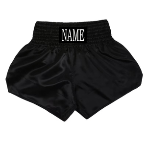 Pantalones Cortos de Muay Thai con Logotipo Personalizado, Sublimados, Ligeros, de Secado Rápido, Tela Satinada, para Entrenamiento Profesional en Gimnasio - Product Image 4