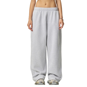 Pantalones Deportivos para Hombre y Mujer, Cintura Elástica con Cordón, Corte Holgado y Recto, Ropa Casual Urbana, Fabricante con Logotipo Personalizado - Product Image 2